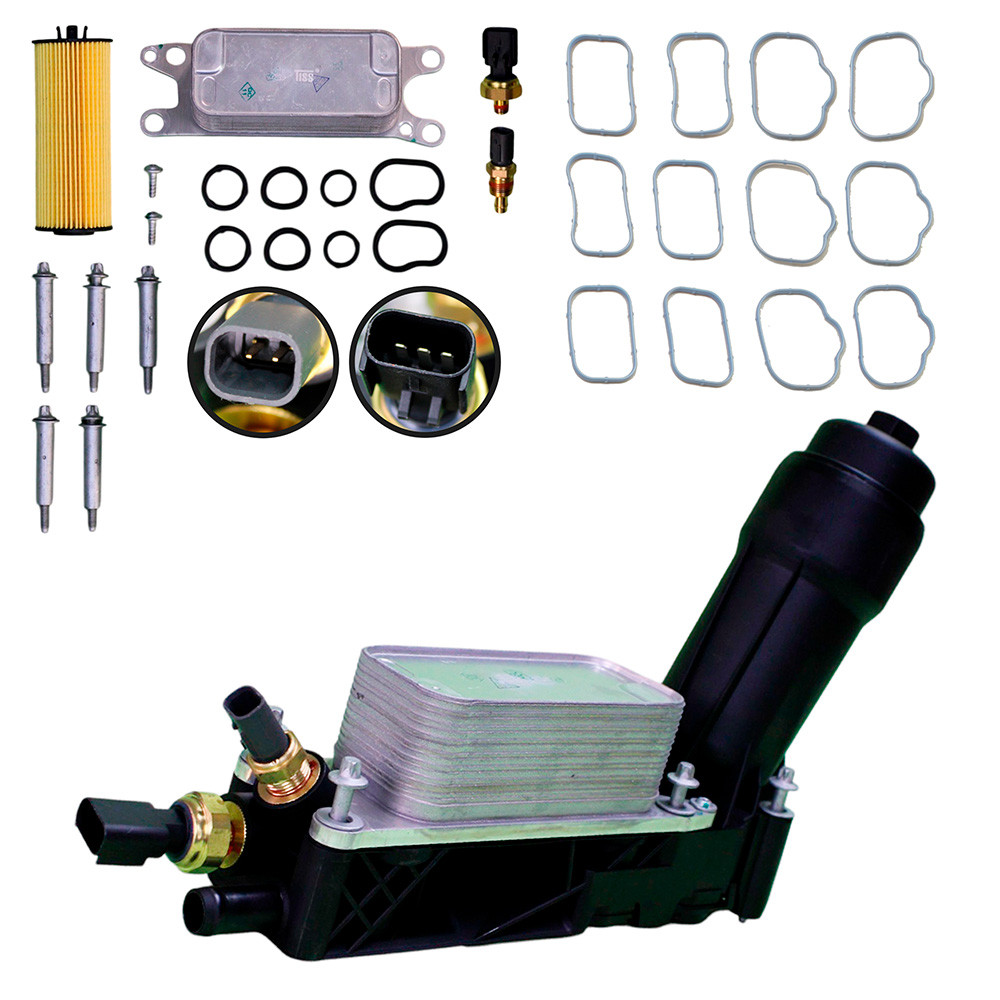 Porta filtro aceite con enfriador Dodge Ram 2500 3.6 Con sensorer y sellos