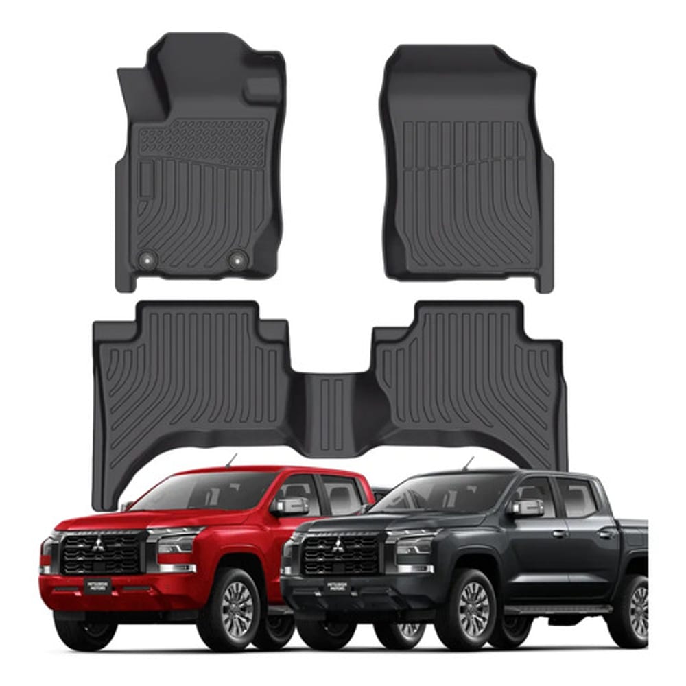 Pisos Interiores Calce Perfecto Mitsubishi L200 24-26+ Negro